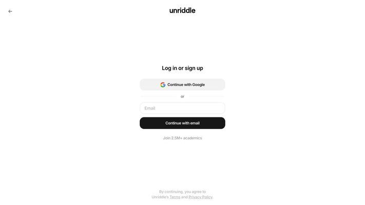 Unriddle | Faster research