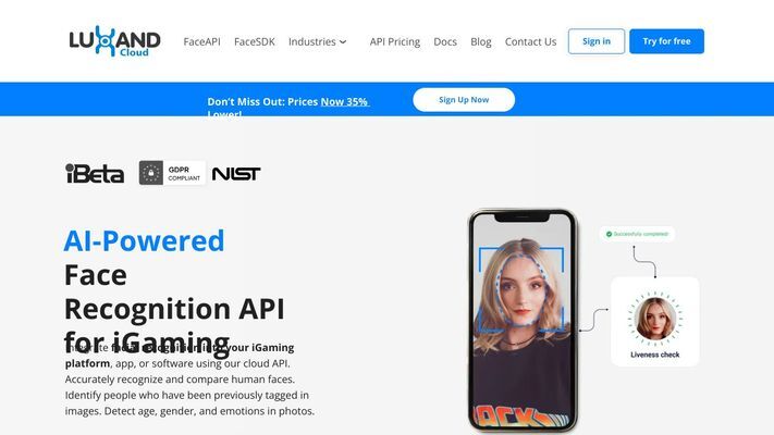 Luxand.cloud Face Recognition API