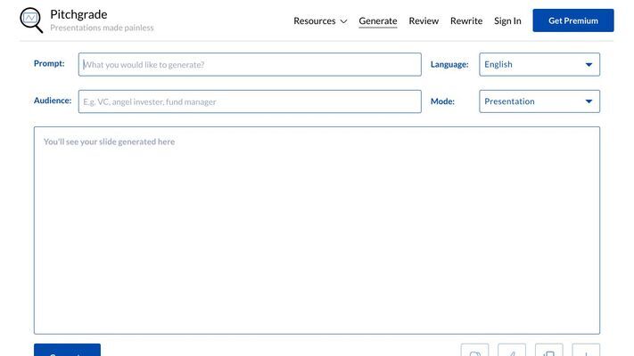 AI Pitch Deck Generator - PitchGrade