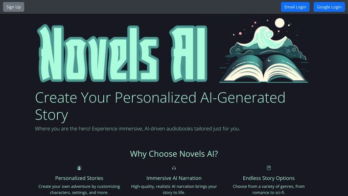 Novels AI: AI-Powered Audiobooks Starring You