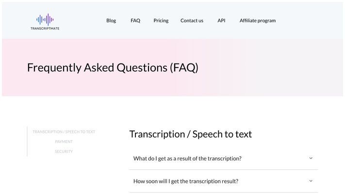 Transcriptmate - Audio to text transcription in 2 clicks