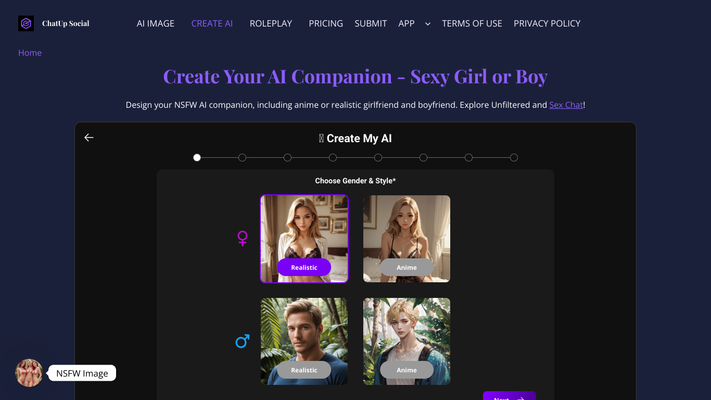 Free AI girlfriend Chat, Roleplay, Image Generator | NSFW AI