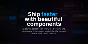 HeroUI Pro - Ship faster