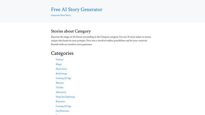 Best Free AI Story Generator