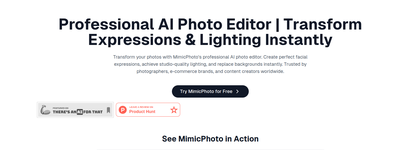 MimicPhoto - AI Photo Editing | Face Expression Editor | Try Free Now!