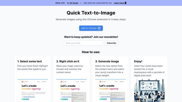 Quick Text-to-Image