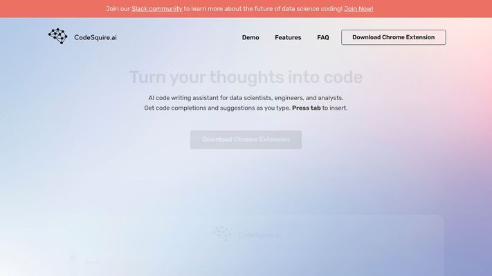 CodeSquire.ai | AI coding assistant for data science