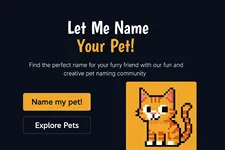 Pet Photo Name Suggestion
