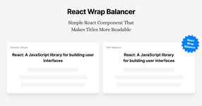 React Wrap Balancer