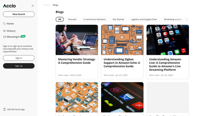 The world's first AI sourcing engine - Accio