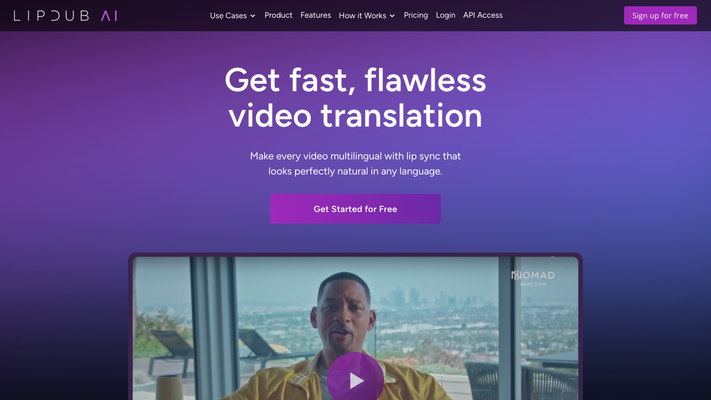 LipDub AI | The most realistic AI lip sync and video translation