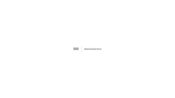 500: Internal Server Error