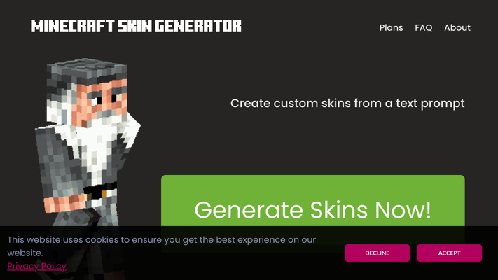 skingenerator.io - The Minecraft Skin Generator