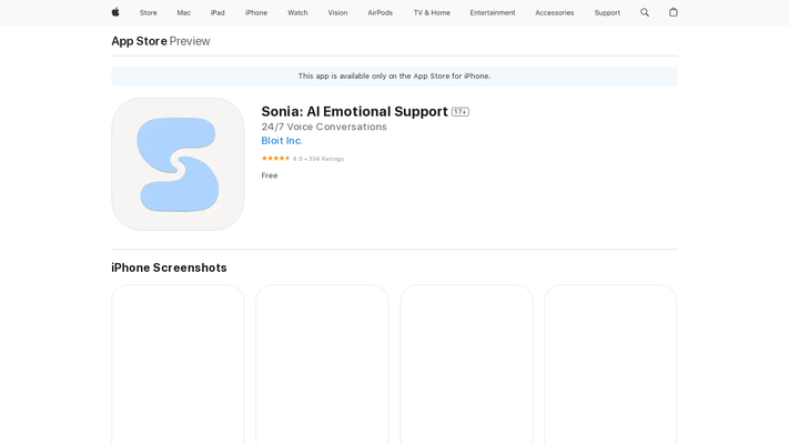 Sonia: AI Emotional Support