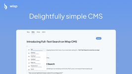Wisp: Headless CMS for Next.js Apps