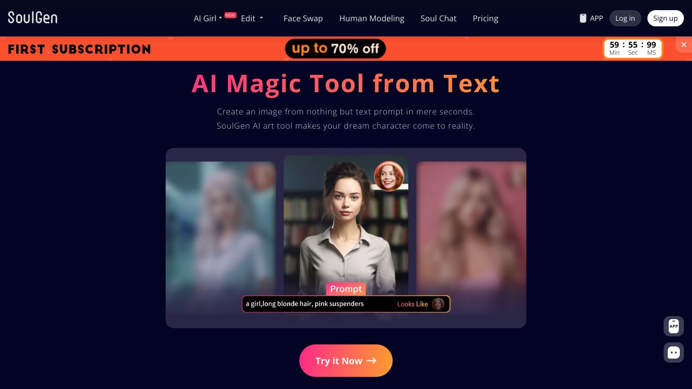 SoulGen: Free AI Magic Tool to Create Art from Text Online