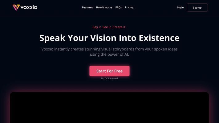 Voxxio: Speech-to-Storyboard AI App | Transform Your Vision into Visual Stories