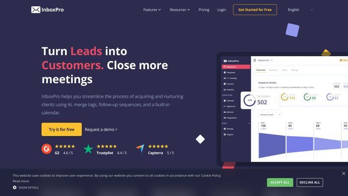 Turn Leads into Customers. Close more meetings