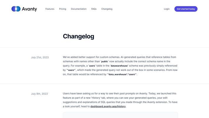 Avanty - AI assistant for data analysts in Metabase.