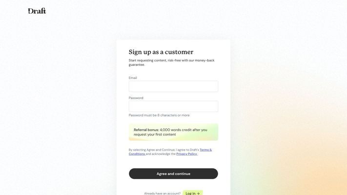 Draft | Sign up for Draft