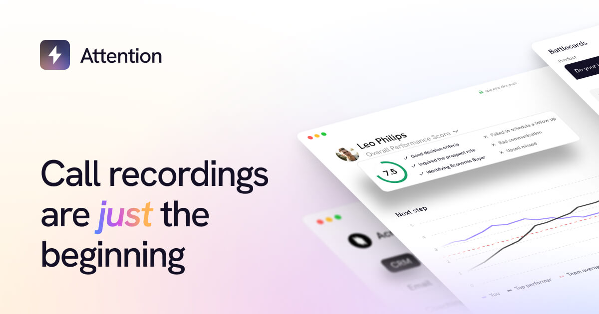 Attention | Call recordings are just the beginning