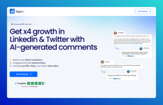 Replai.so - 1-click AI comments for Twitter & LinkedIn