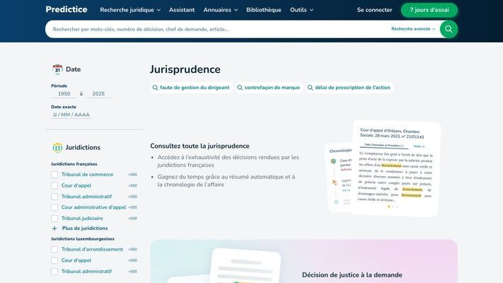 Predictice propose plus de 25 millions de documents juridiques pour les professionnels du droit