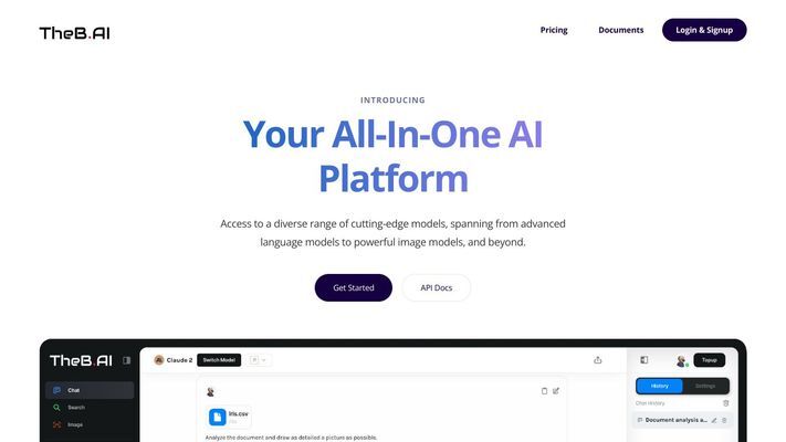 TheB.AI - Your All-In-One AI Chatbots Platform