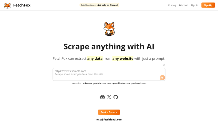 Scrape anything with AI - FetchFox