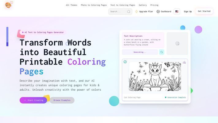 AI Coloring Pages