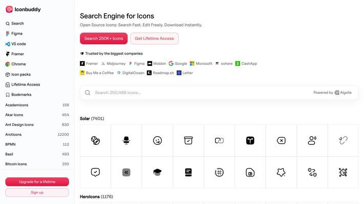 Iconbuddy - Search Engine for Open Source SVG Icons