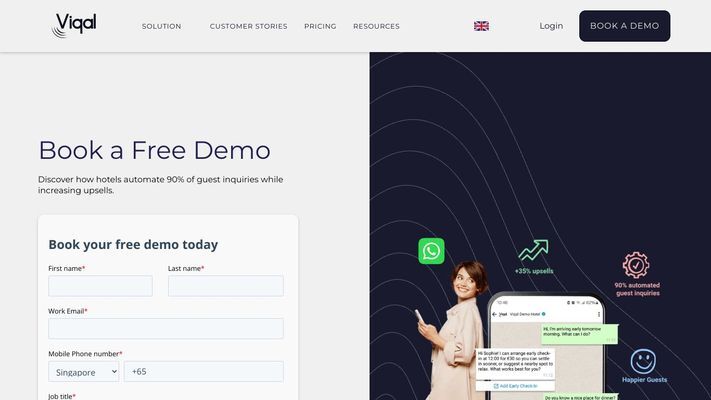 Book a demo - Viqal Virtual Concierge