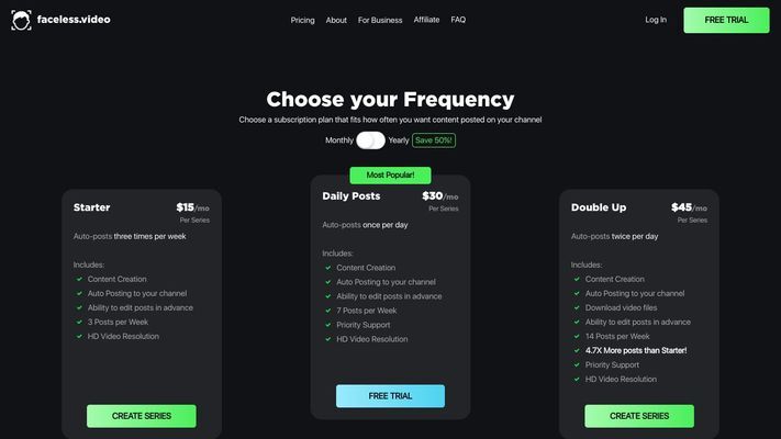 Easily Create a Faceless Video Channel in 3 clicks