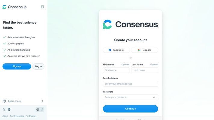 Consensus AI-powered Academic Search Engine