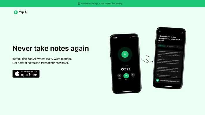 Yap - AI Note Taker