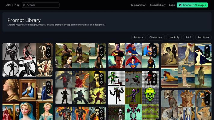 Arthub.ai: Discover, Upload and Share AI Generated Art