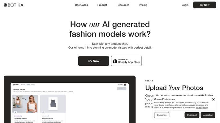 Botika - AI generated models for fashion