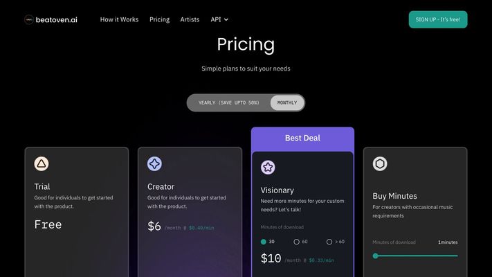 Beatoven.ai: Royalty Free AI Music Generator