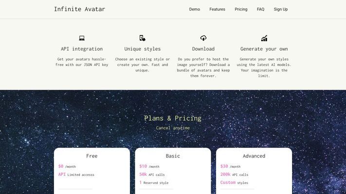 Avatar（或Avatar系统，或Infinite Avatar系统）