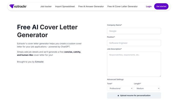 AI Job Application Answer Generator