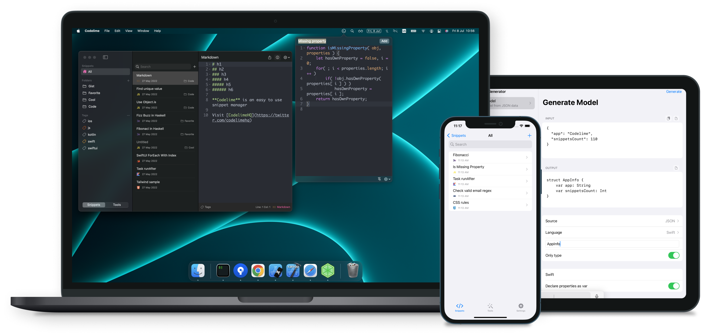 Codelime - Powerful code snippet manager - Codelime is a powerful code sn