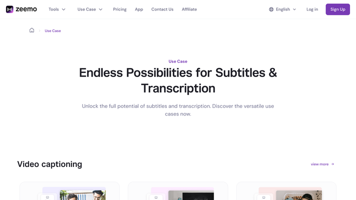 Zeemo AI | Add Subtitles to Video - Powerful Caption Generator