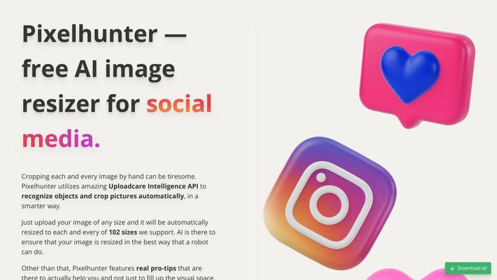 Pixelhunter — 🧠 AI-powered image resizer for social media