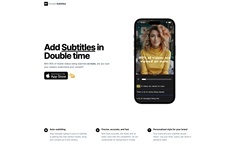 Double Subtitles - AI Video Editor