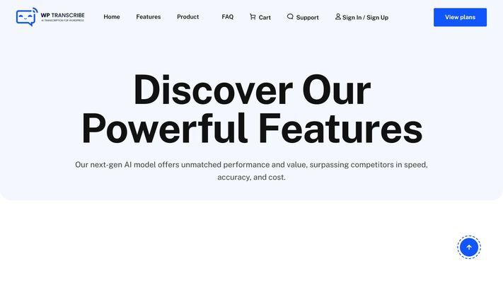 WordPress Transcribe AI
