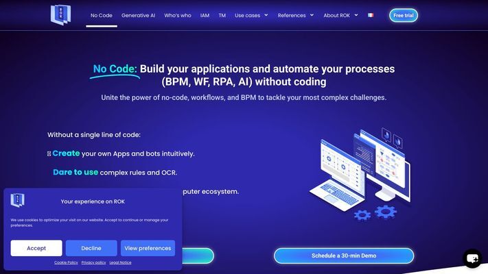 ROK: No Code Apps, Generative AI, Organization, Secure Access