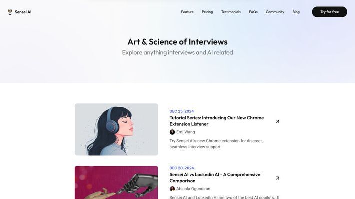 Sensei AI | Real-time Interview Copilot