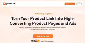Persuva - The Fastest Way for Dropshippers to Winning Products