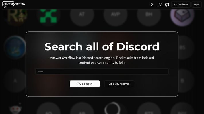 Answer Overflow - Discord Content Discovery