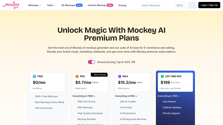 Best Free Mockup Generator with AI Mockup Templates | Mockey